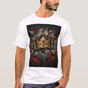 Street Art Crown Graphic Tee - Concrete Crown