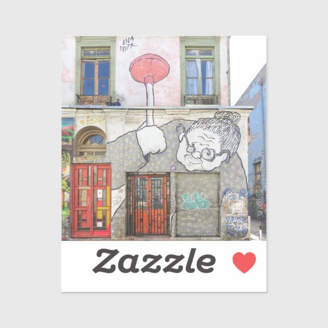 Street Art Door Sticker (Sheet)