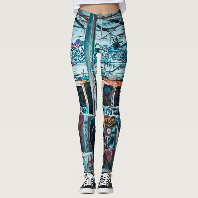 Street Art Graffiti Leggings (Front)