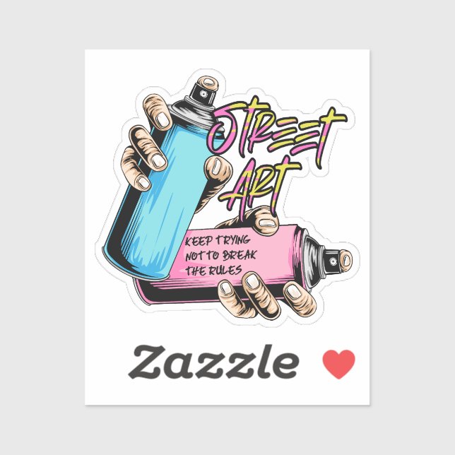 Street Art Graffiti Urban  Sticker (Sheet)