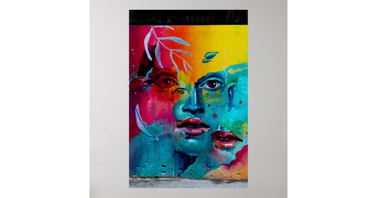 Street Art / Mural Poster Zazzle
