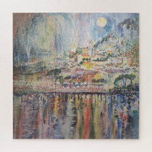Street Art Painting Italy Faux Canvas Print Jigsaw Puzzle