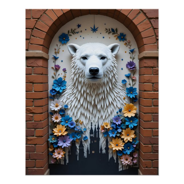 Street Art Papercraft Mural Poster (Front)