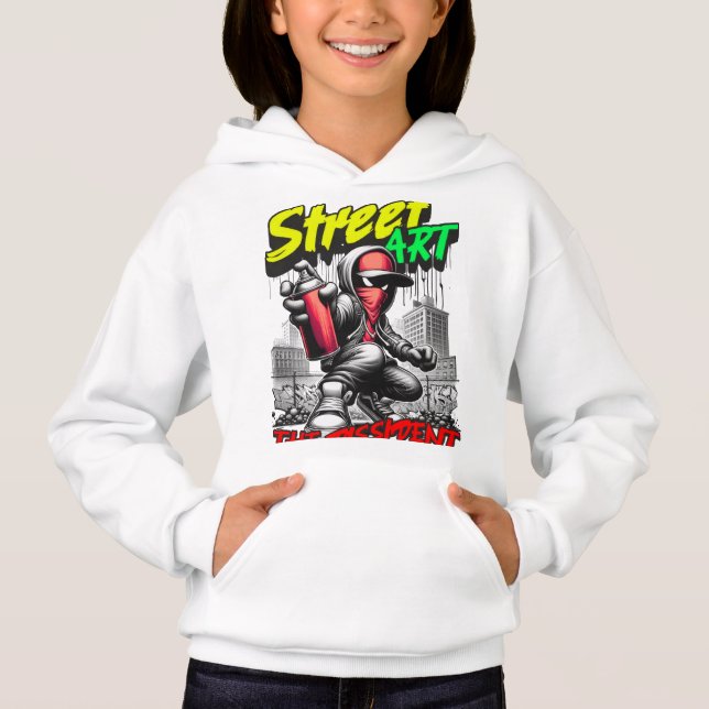 Street Art T-Shirt Design – Bold and Urban Graphic Hoodie (Front)