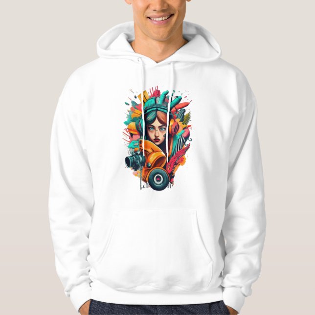 street art T-Shirt Hoodie (Front)