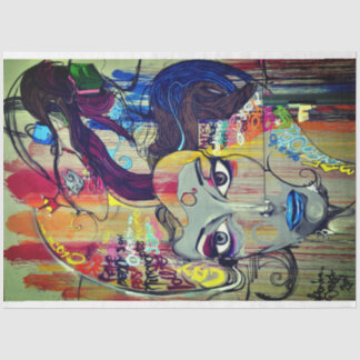 Street art tissue paper