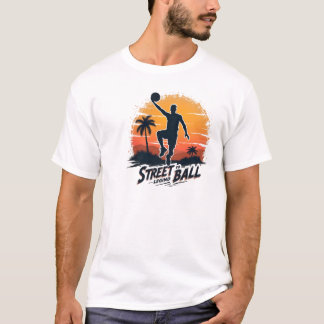 Street Ball Legend | Basketball Sunset T-Shirt