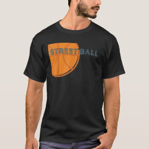 Street Ball Orange BasketBall Sporty Cool Athletic T-Shirt