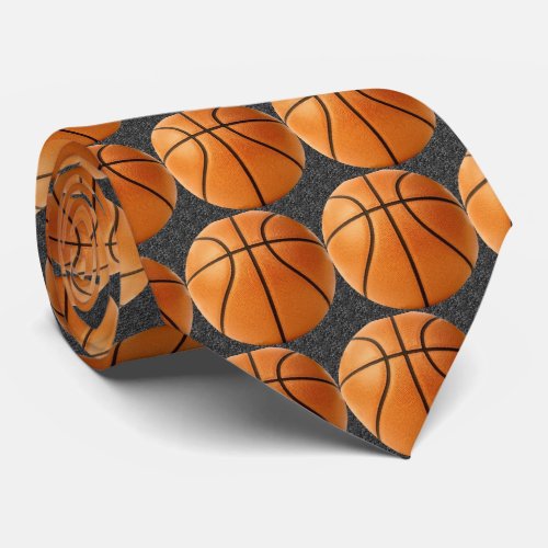 Street Basketball Neck Tie