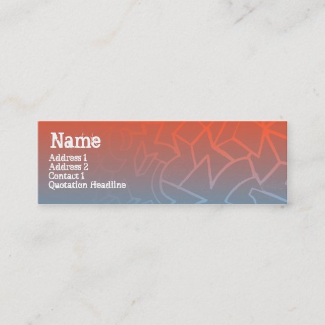 STREET BLOCKS MINI BUSINESS CARD (Front)