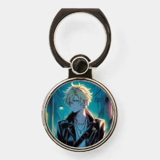 Street boy phone ring stand