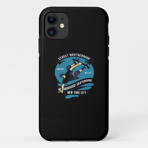 street brotherhood neighborhood skateboard iPhone 11 case