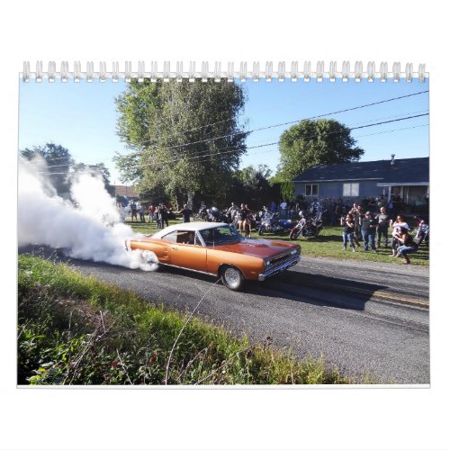 Street burnoutsmuscle cars calendar