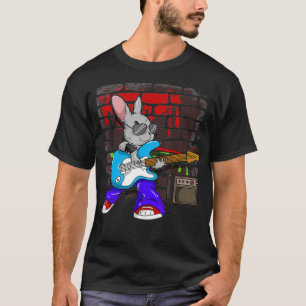 Street Busking Guitar Player Jump Jive Bunny T-Shirt