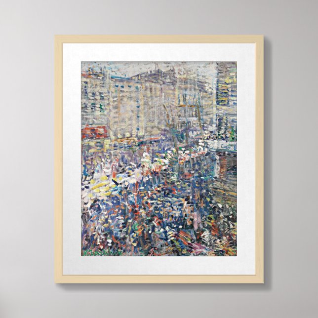 Street Carnival, Paris | Nikolai Tarkhov Framed Art (Framed Front)
