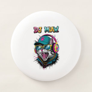 Street Cat DJ Attitude – Bold Streetwear Art Wham-O Frisbee