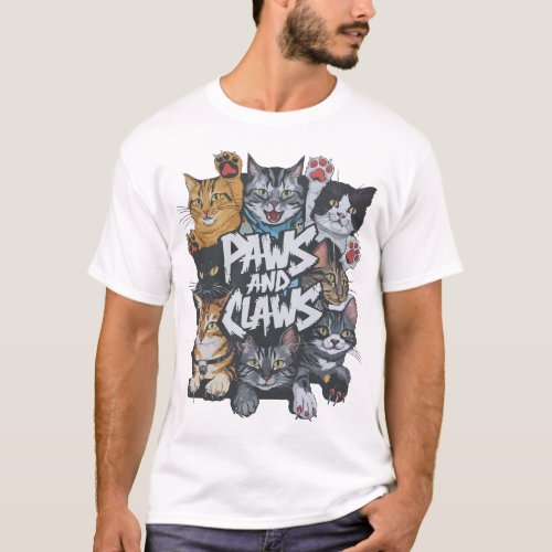 Street Cats Essential Paws and Claws T_Shirt