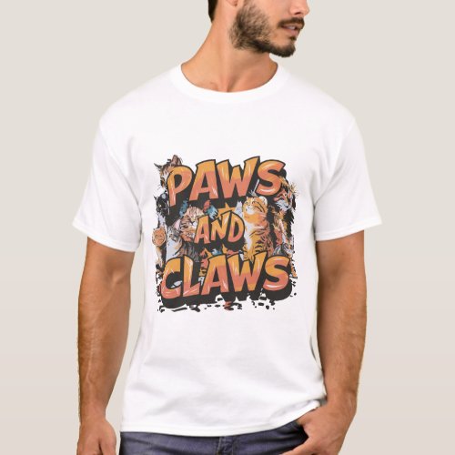 Street Cats Essential Paws and Claws T_Shirt