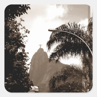 Street Christ Square Sticker