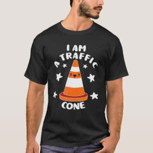 Street Cone Costume I Am A Traffic Cone Lazy Hal T-Shirt