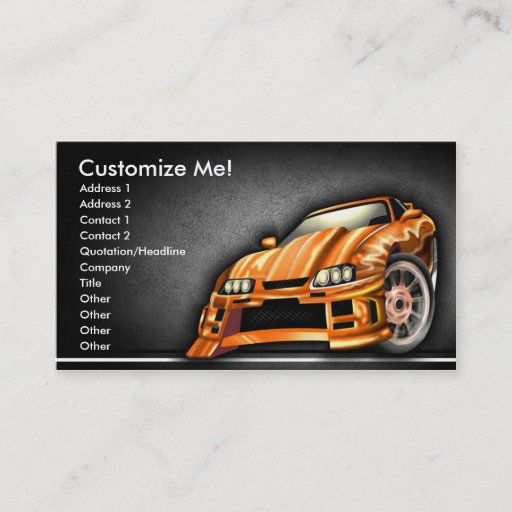 Customizable Street Customs Style Business Card