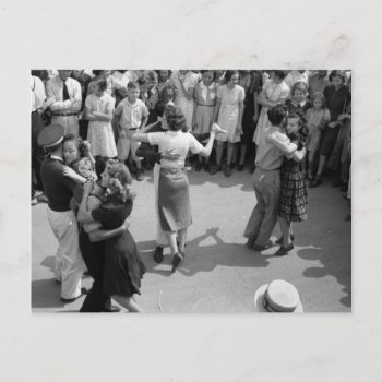 Street Dance  Crowley  Louisiana  1930s Postcard by Photoblog at Zazzle