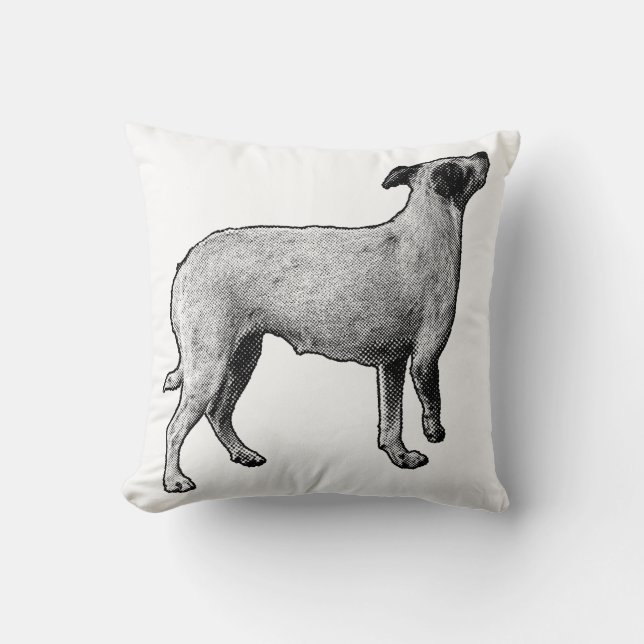 Street Dots, Head Up Throw Pillow (Front)