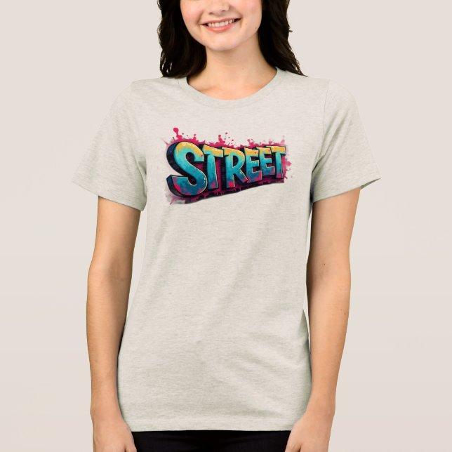 “Street Dreams” “City Speaks” “Urban Pulse” “Concr Tri-Blend Shirt (Front)