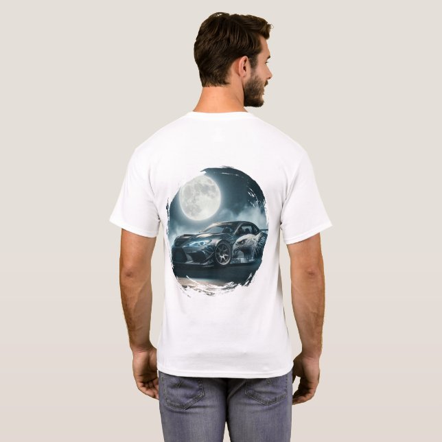Street Eagle Moonlight Drift Car Tee (Back Full)