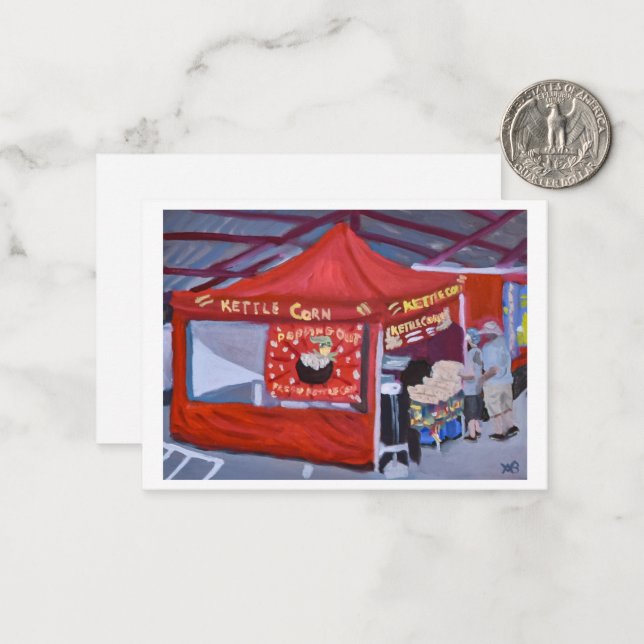 Street Fair Note Card (Front/Back In Situ)