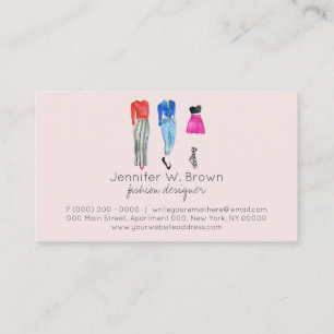Street Fashion Consultant Clothing Popup stylish Business Card