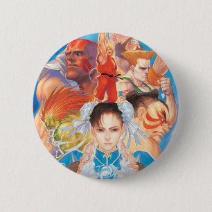 Street Fighter 2 Chun-Li Group Button