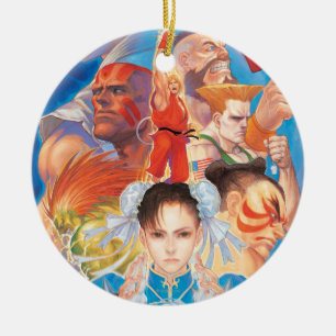 Street Fighter 2 Chun-Li Group Ceramic Ornament