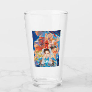 Street Fighter 2 Chun-Li Group Glass