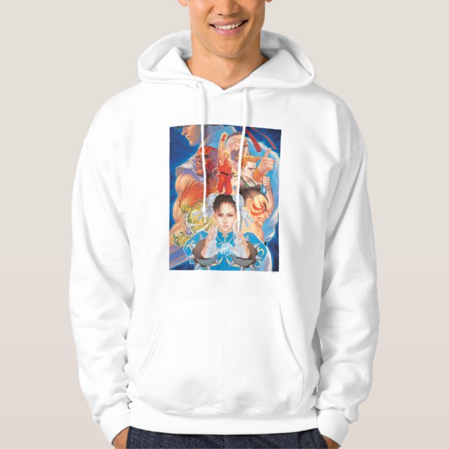 Street Fighter 2 Chun-Li Group Hoodie (Front)