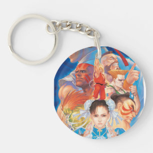 Street Fighter 2 Chun-Li Group Keychain