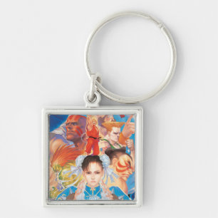 Street Fighter 2 Chun-Li Group Keychain