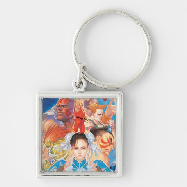 Street Fighter 2 Chun-Li Group Keychain (Front)