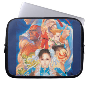Street Fighter 2 Chun-Li Group Laptop Sleeve