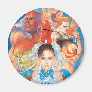 Street Fighter 2 Chun-Li Group Magnet