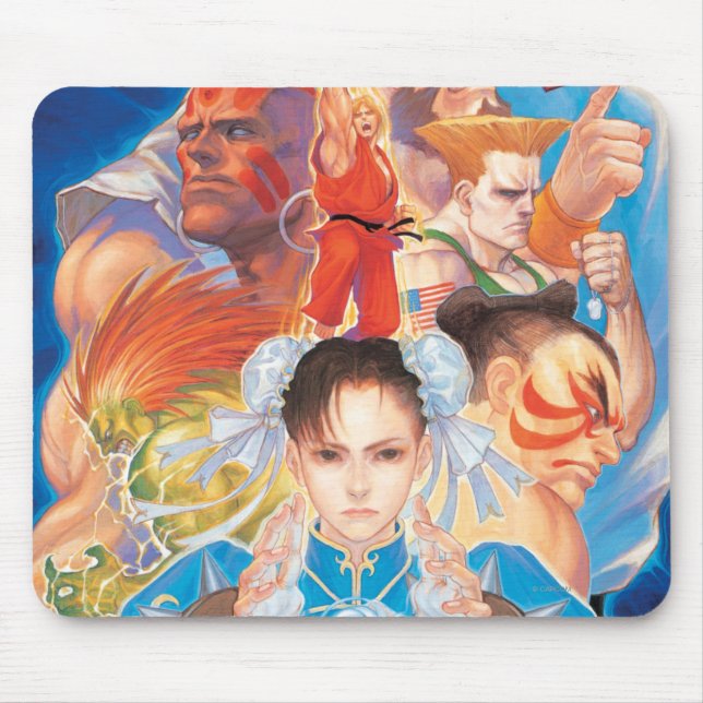 Street Fighter 2 Chun-Li Group Mouse Pad (Front)
