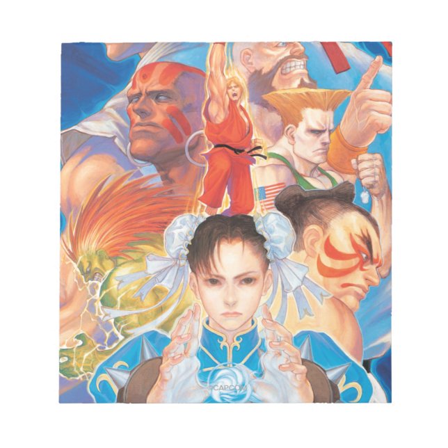 Street Fighter 2 Chun-Li Group Notepad (Front)
