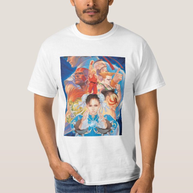 Street Fighter 2 Chun-Li Group T-Shirt (Front)