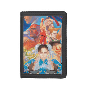Street Fighter 2 Chun-Li Group Tri-fold Wallet