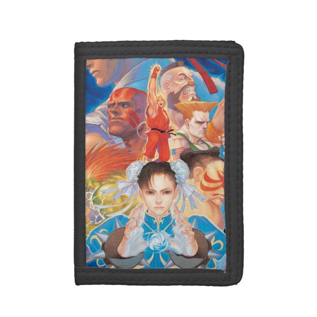 Street Fighter 2 Chun-Li Group Tri-fold Wallet (Front Vertical)