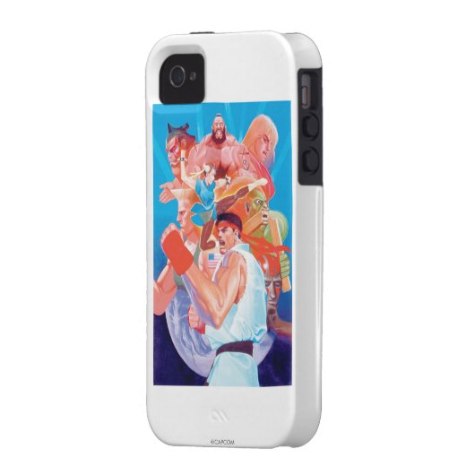 Street Fighter 2 Ryu Group Case-Mate iPhone Case (Back Left)