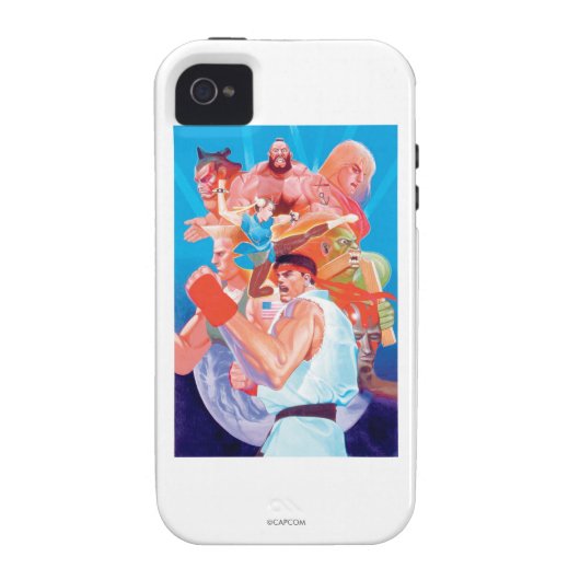 Street Fighter 2 Ryu Group Case-Mate iPhone Case (Back)