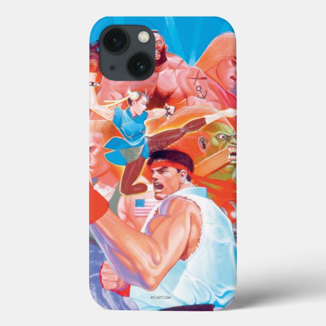 Street Fighter 2 Ryu Group Case-Mate iPhone Case (Back)