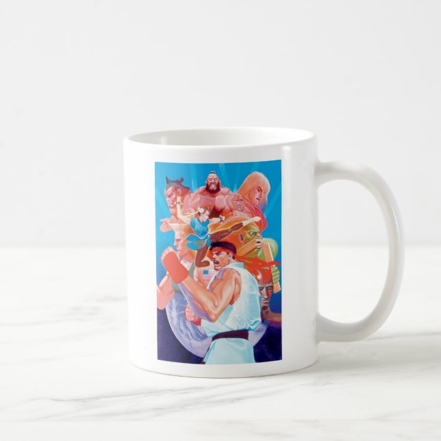 Street Fighter 2 Ryu Group Coffee Mug (Right)
