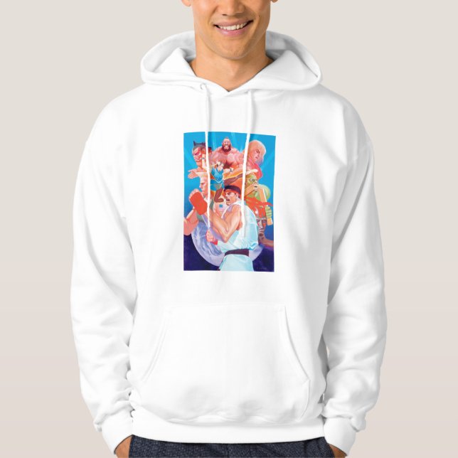 Street Fighter 2 Ryu Group Hoodie (Front)